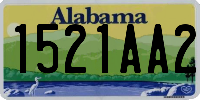 AL license plate 1521AA2