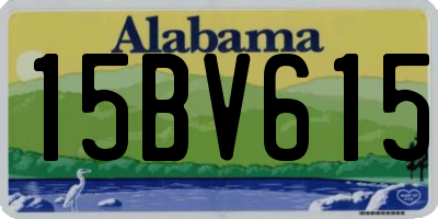 AL license plate 15BV615