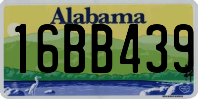 AL license plate 16BB439