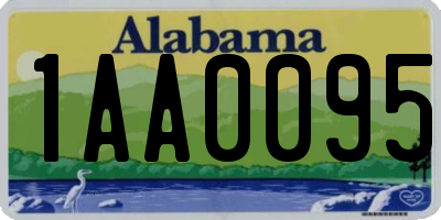 AL license plate 1AA0095