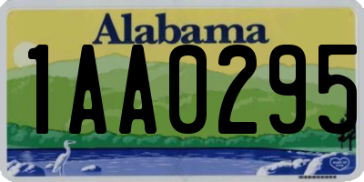 AL license plate 1AA0295