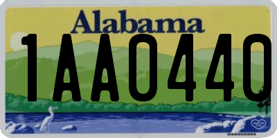 AL license plate 1AA0440