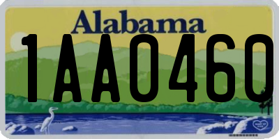 AL license plate 1AA0460