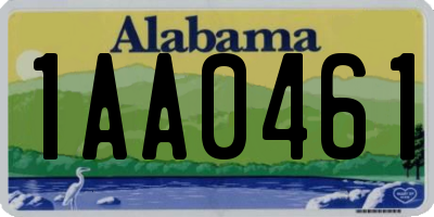 AL license plate 1AA0461