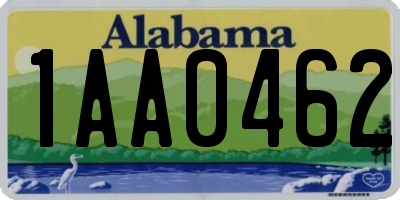 AL license plate 1AA0462