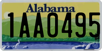 AL license plate 1AA0495