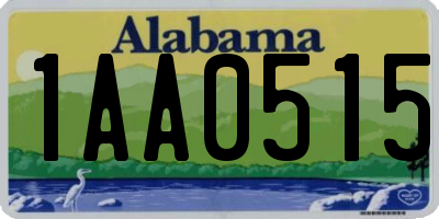 AL license plate 1AA0515