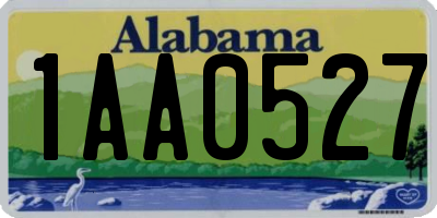 AL license plate 1AA0527