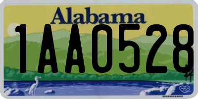 AL license plate 1AA0528