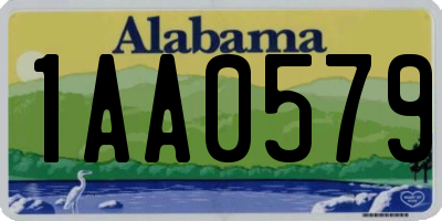 AL license plate 1AA0579