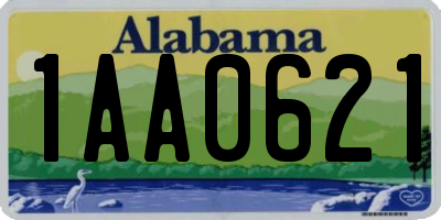 AL license plate 1AA0621