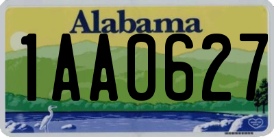 AL license plate 1AA0627