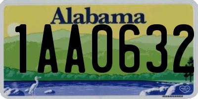 AL license plate 1AA0632