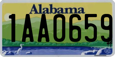 AL license plate 1AA0659