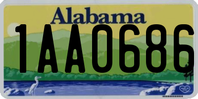AL license plate 1AA0686
