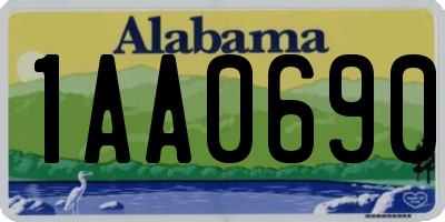AL license plate 1AA0690