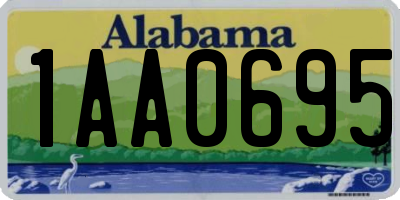 AL license plate 1AA0695