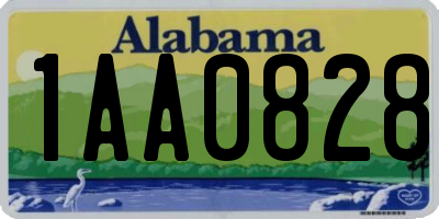 AL license plate 1AA0828