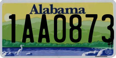 AL license plate 1AA0873