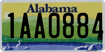 AL license plate 1AA0884