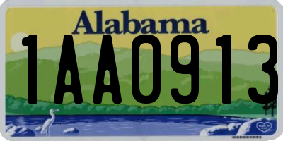 AL license plate 1AA0913