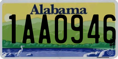 AL license plate 1AA0946