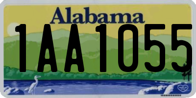 AL license plate 1AA1055