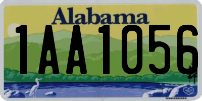 AL license plate 1AA1056