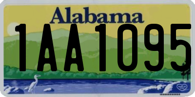 AL license plate 1AA1095