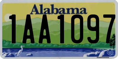 AL license plate 1AA1097