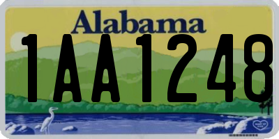 AL license plate 1AA1248