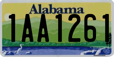 AL license plate 1AA1261