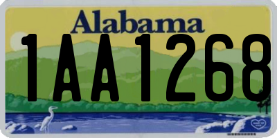 AL license plate 1AA1268