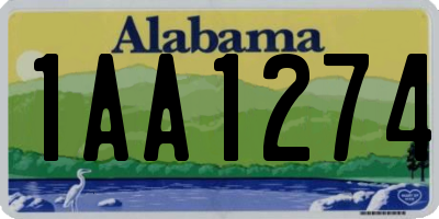 AL license plate 1AA1274