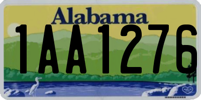 AL license plate 1AA1276