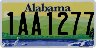 AL license plate 1AA1277