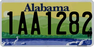 AL license plate 1AA1282
