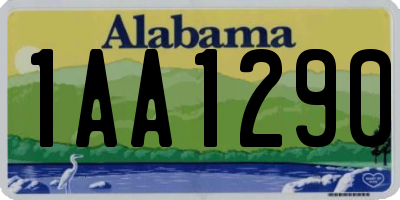 AL license plate 1AA1290