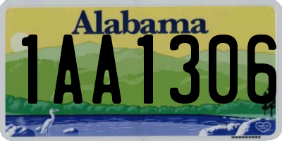 AL license plate 1AA1306