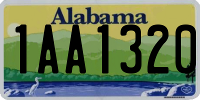 AL license plate 1AA1320