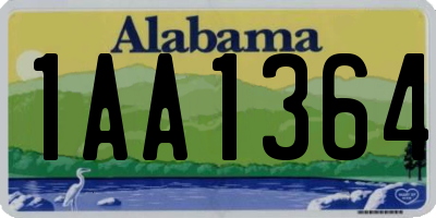 AL license plate 1AA1364