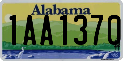 AL license plate 1AA1370