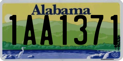 AL license plate 1AA1371