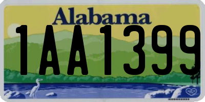 AL license plate 1AA1399