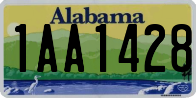 AL license plate 1AA1428