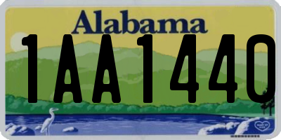 AL license plate 1AA1440