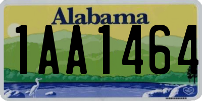 AL license plate 1AA1464