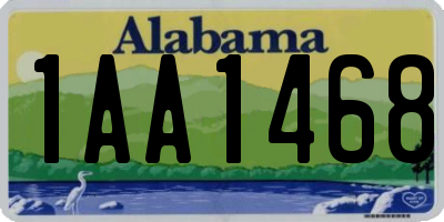 AL license plate 1AA1468