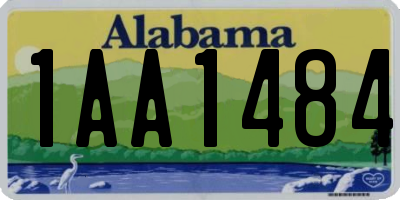 AL license plate 1AA1484