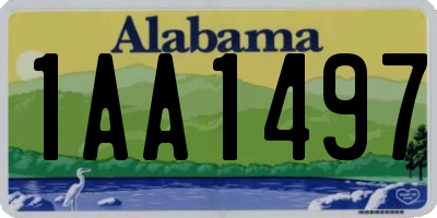 AL license plate 1AA1497